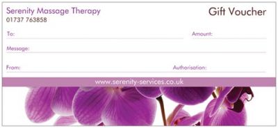 £10 Gift Voucher towards a massage treatment